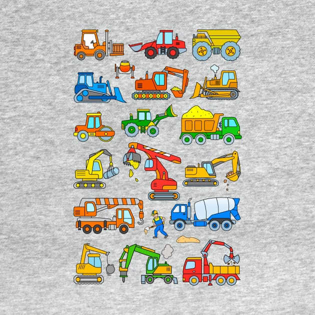 Construction Truck Excavator by samshirts